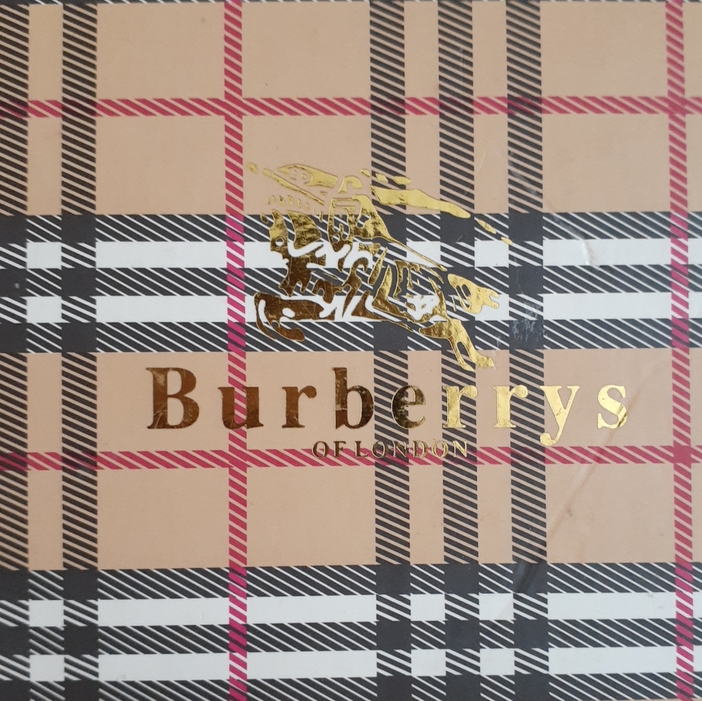 "BURBERRY" Signature Plaid Logo Belt (105)